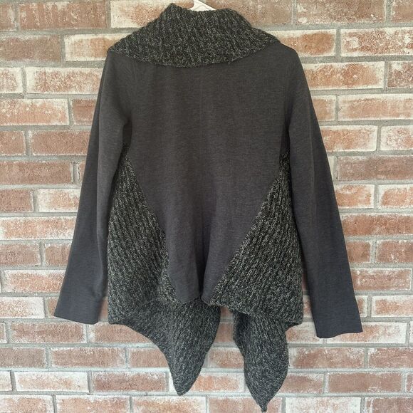 PrAna Demure Charcoal Gray Cardigan Sweater Small Wool Blend - Picture 7 of 8